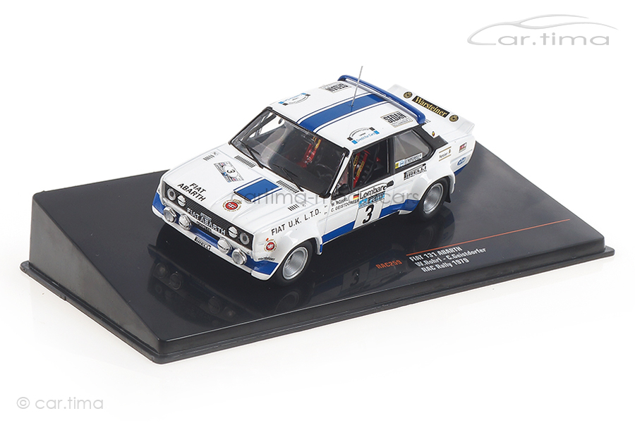 Fiat 131 Abarth RAC Rally 1979 Röhrl/Geistdörfer IXO 1:43 RAC259 Fiat 131 Abarth RAC Rally 1979 Röhrl/Geistdörfer IXO 1:43 RAC259