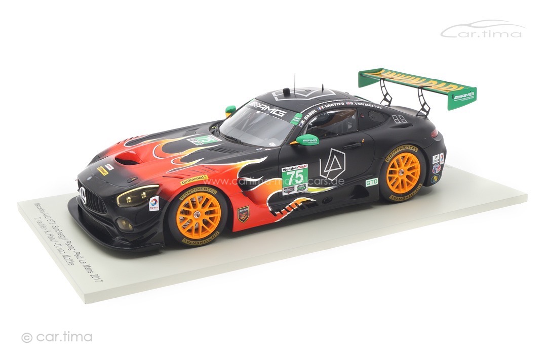 Mercedes-AMG GT3 Petit Le Mans 2017 Habul/von Moltke/Vautier Spark 1:18 18US006 Mercedes-AMG GT3 Petit Le Mans 2017 Habul/von Moltke/Vautier Spark 1:18 18US006