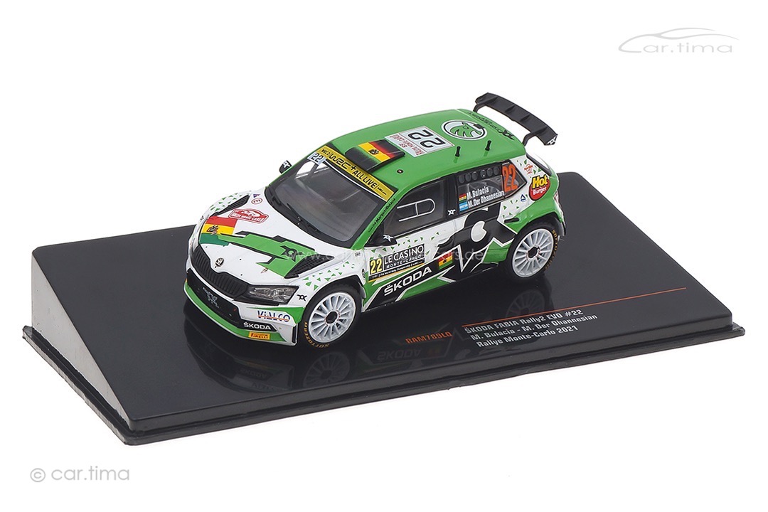Skoda Fabia Rally2 Evo Rallye Monte Carlo 2021 Bulacia/Der Ohannesian IXO 1:43 RAM789LQ Skoda Fabia Rally2 Evo Rallye Monte Carlo 2021 Bulacia/Der Ohannesian IXO 1:43 RAM789LQ