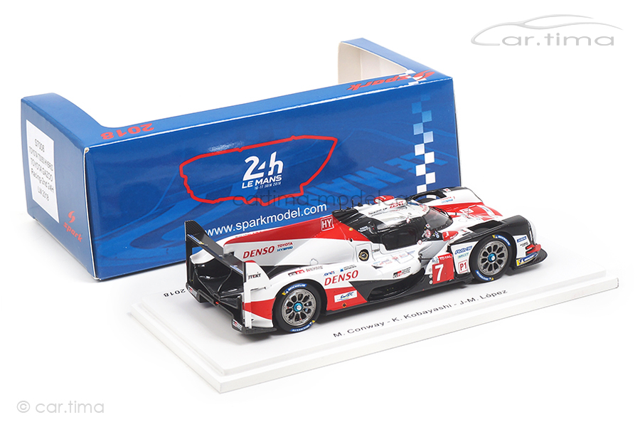 Toyota TS050 Hybrid 24h Le Mans 2018 Conway/Kobayashi/Lopez Spark 1:43 S7006 Toyota TS050 Hybrid 24h Le Mans 2018 Conway/Kobayashi/Lopez Spark 1:43 S7006