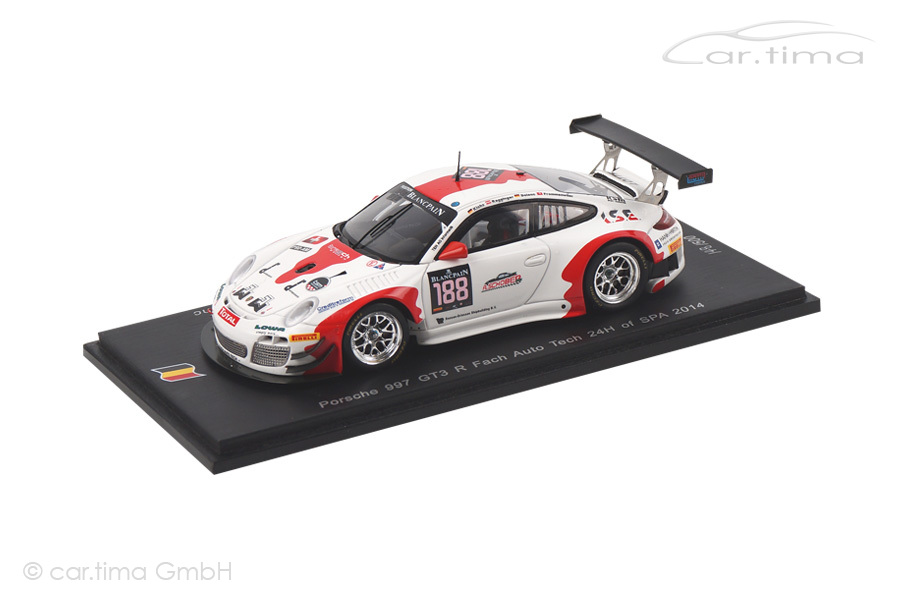 Porsche 911 (997 II) GT3 R24h Spa 2014 Klohs/Ragginger/Dolenc Spark 1:43 SB081 Porsche 911 (997 II) GT3 R24h Spa 2014 Klohs/Ragginger/Dolenc Spark 1:43 SB081