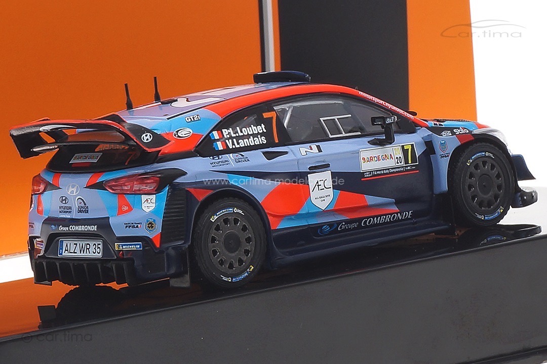 Hyundai i20 Coupe WRC Rallye Sardinien 2020 Loubet/Landais IXO 1:43 RAM764LQ Hyundai i20 Coupe WRC Rallye Sardinien 2020 Loubet/Landais IXO 1:43 RAM764LQ