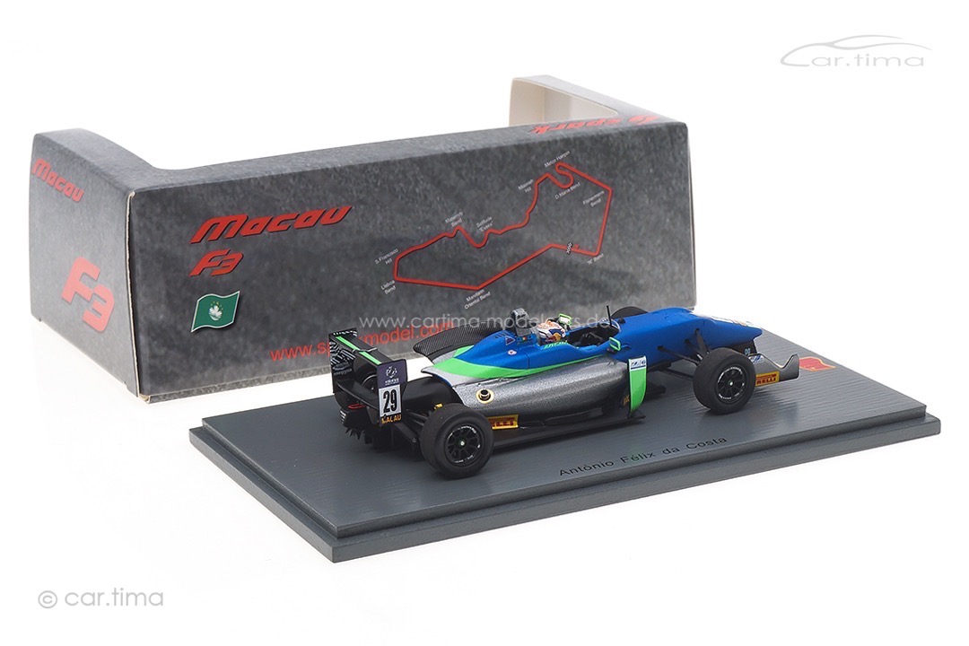 Dallara F3 Winner Macau GP 2016 Antonio Félix da Costa Spark 1:43 43MF16 Dallara F3 Winner Macau GP 2016 Antonio Félix da Costa Spark 1:43 43MF16