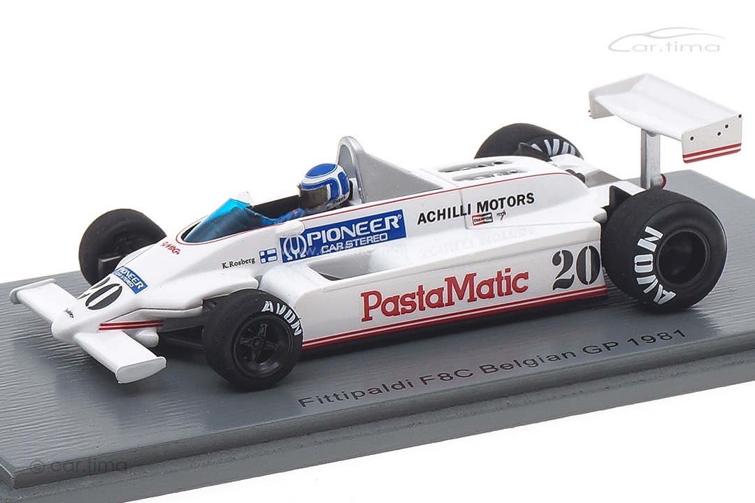 Fittipaldi F8C GP Belgien 1981 Keke Rosberg Spark 1:43 S4583 Fittipaldi F8C GP Belgien 1981 Keke Rosberg Spark 1:43 S4583