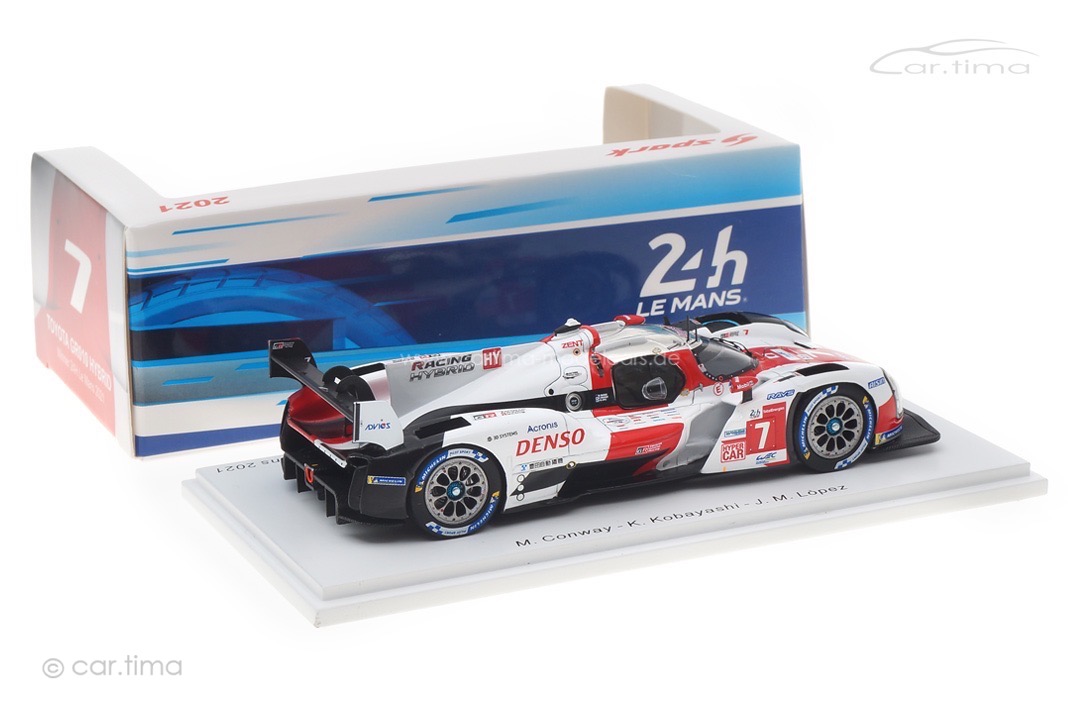 Toyota GR010 Hybrid Winner 24h Le Mans 2021 Conway/Kobayashi/Lòpez Spark 1:43 43LM21 Toyota GR010 Hybrid Winner 24h Le Mans 2021 Conway/Kobayashi/Lòpez Spark 1:43 43LM21