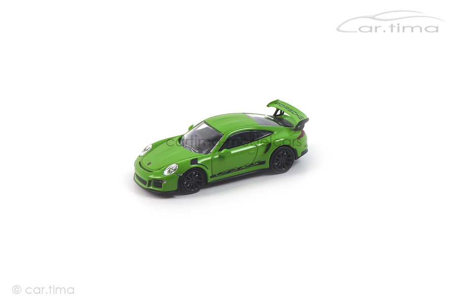 Porsche 911 (991) GT3 RS Gelbgrün/Dekorstreifen schwarz Minichamps 1:87 870063224