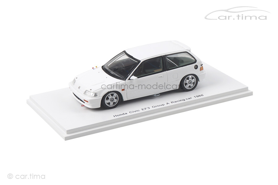 Honda Civic EF3 Group A Racing Car1988 weiß Spark 1:43 S5458 Honda Civic EF3 Group A Racing Car1988 weiß Spark 1:43 S5458