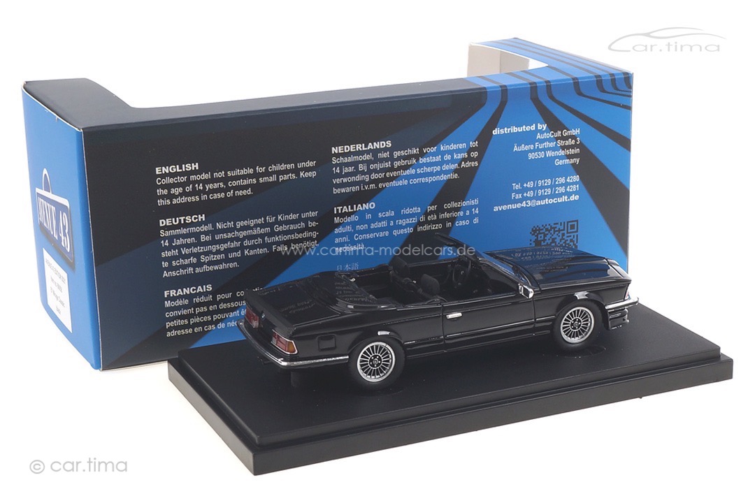 BMW 635 CSi Alpina B7 Mirage Classic schwarz Avenue43 1:43 60058 BMW 635 CSi Alpina B7 Mirage Classic schwarz Avenue43 1:43 60058