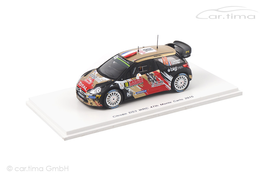 Citroen DS3 WRC Rallye Monte Carlo 2015 Chardonnet/De La Haye Spark 1:43 S4513 Citroen DS3 WRC Rallye Monte Carlo 2015 Chardonnet/De La Haye Spark 1:43 S4513