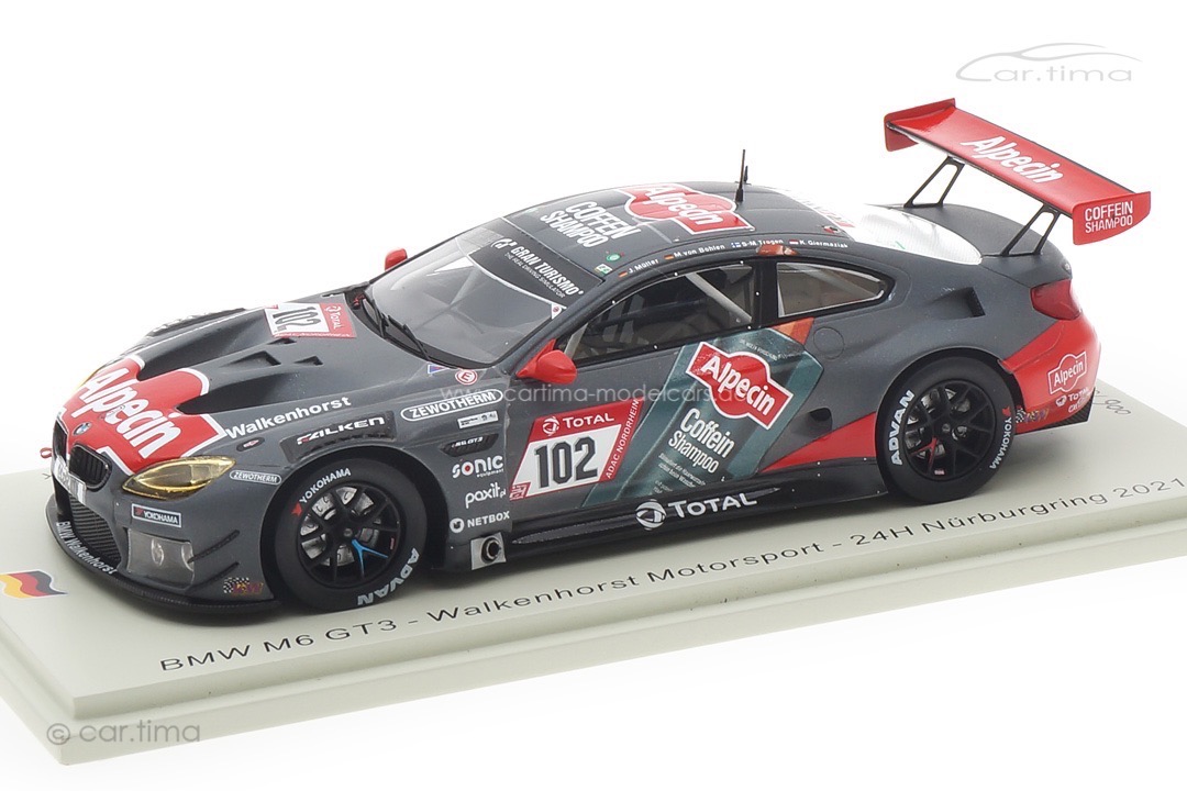 BMW M6 GT3 24h Nürburgring 2021 Giermaziak/Müller/Trogen/von Bohlen Spark 1:43 SG760 BMW M6 GT3 24h Nürburgring 2021 Giermaziak/Müller/Trogen/von Bohlen Spark 1:43 SG760
