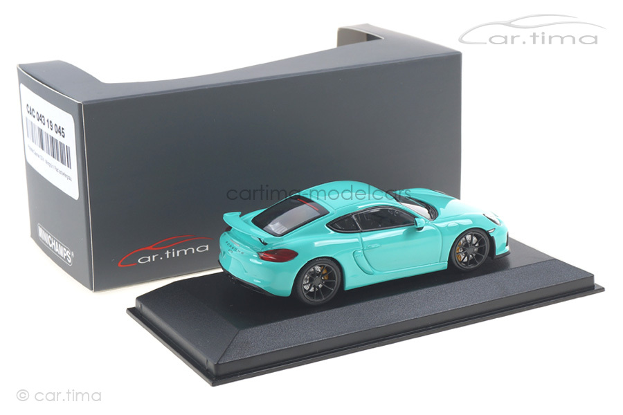 Porsche Cayman GT4 - Mintgrün / Rad schiefergrau - Minichamps - car.tima CUSTOMIZED