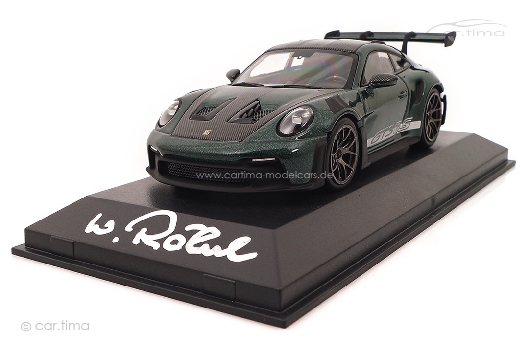 Porsche 911 (992) GT3 RS Original signature Walter Röhrl Minichamps 1:43 WAP0202100TGT3-SIG Porsche 911 (992) GT3 RS Original signature Walter Röhrl Minichamps 1:43 WAP0202100TGT3-SIG