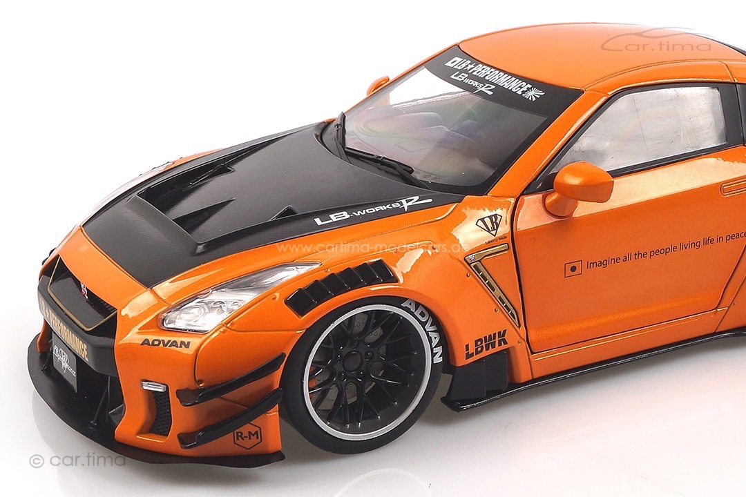 Nissan GTR R35 GTR LB Works orange Solido 1:18 S1805803 Nissan GTR R35 GTR LB Works orange Solido 1:18 S1805803