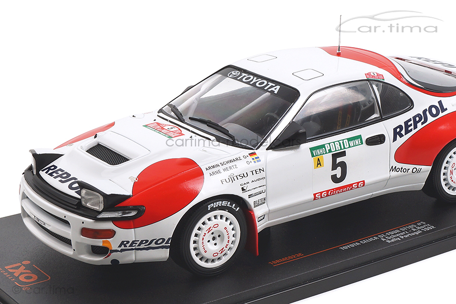 Toyota Celica GT-Four Rallye Portugal 1992 Schwarz/Hertz IXO Models 1:18 18RMC023C Toyota Celica GT-Four Rallye Portugal 1992 Schwarz/Hertz IXO Models 1:18 18RMC023C