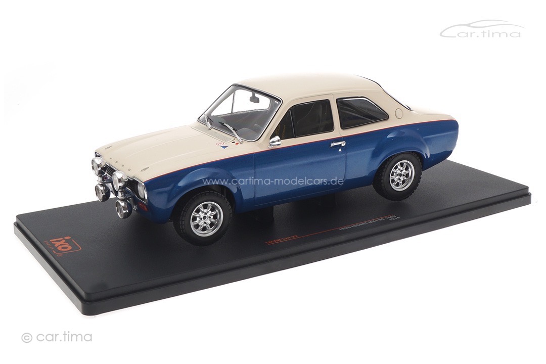 Ford Escort MK1 RS 1600 1974 weiss/met. blau IXO Models 1:18 18CMC124.22 Ford Escort MK1 RS 1600 1974 weiss/met. blau IXO Models 1:18 18CMC124.22