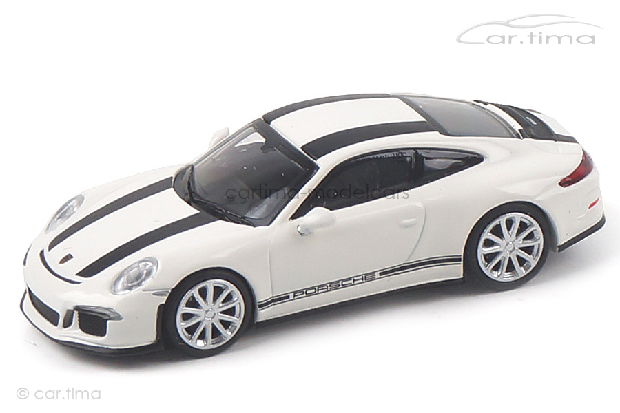 Porsche 911 (991) R weiß/Dekorstreifen schwarz Minichamps 1:87 870066226 Porsche 911 (991) R weiß/Dekorstreifen schwarz Minichamps 1:87 870066226