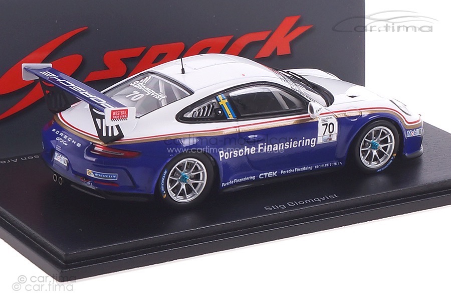 Porsche 911 GT3 Cup Carrera Cup Scandinavia 2018 Stig Blomqvist Spark 1:43 S4520