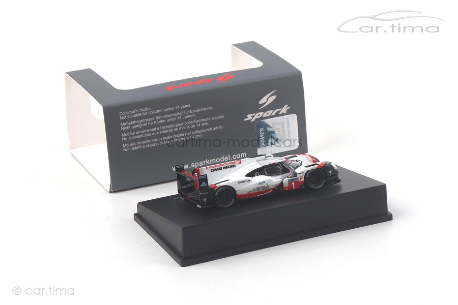 Porsche 919 Hybrid 24h Le Mans 2017 Jani/Lotterer/Tandy Spark 1:87 87S140