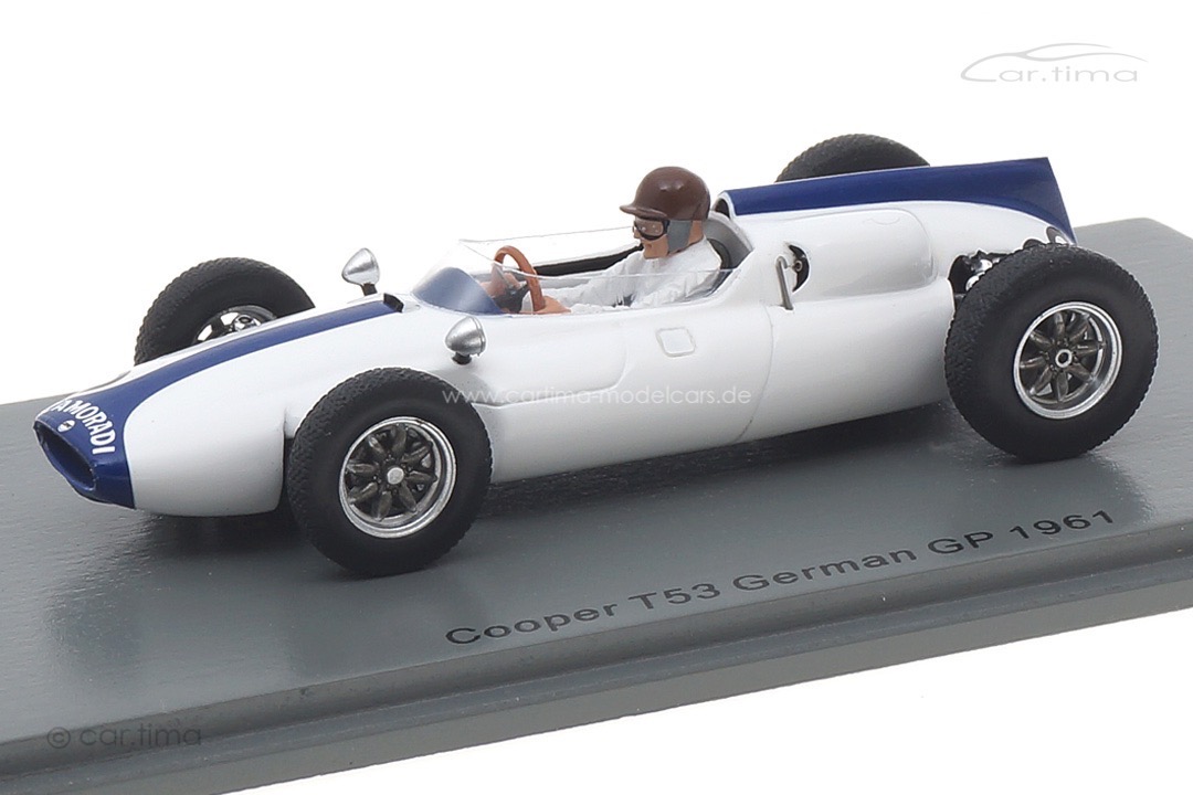 Cooper T53 GP Deutschland 1961 Ian Burgess Spark 1:43 S8062 Cooper T53 GP Deutschland 1961 Ian Burgess Spark 1:43 S8062