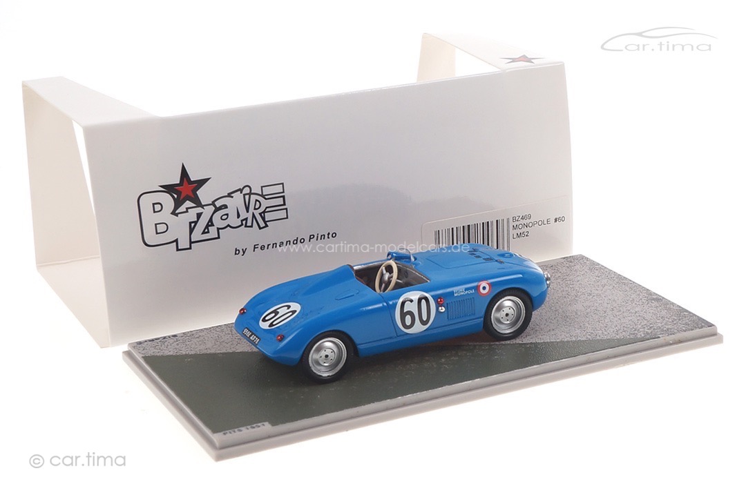 Monopole X84 Sport 24h Le Mans 1952 Dussous/Hemard Bizarre 1:43 BZ469