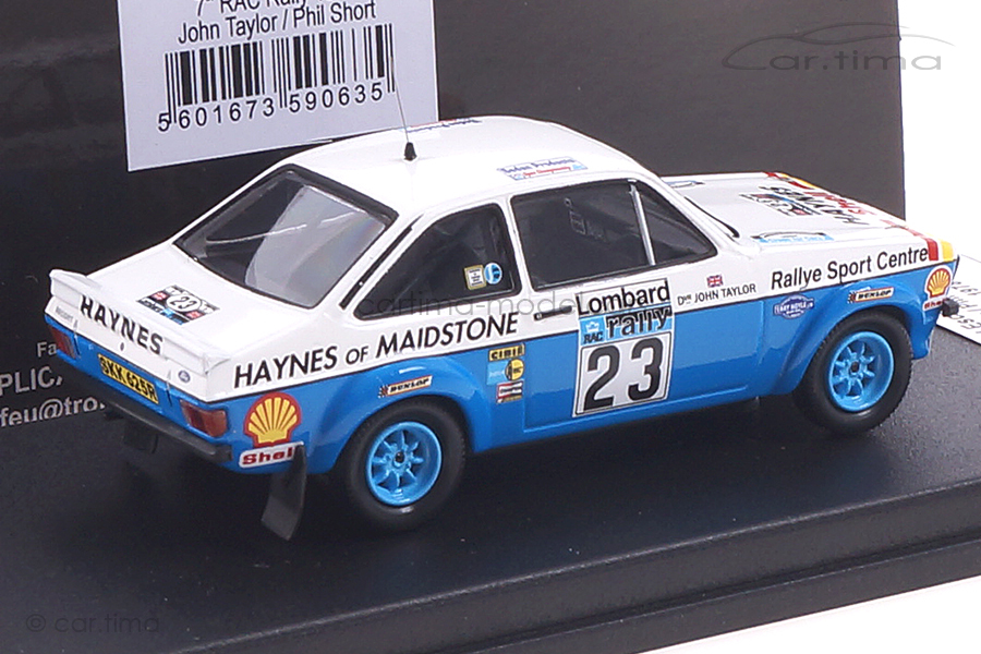 Ford Escort MKII RAC 78 Taylor/Short Trofeu 1:43 RRUK43 Ford Escort MKII RAC 78 Taylor/Short Trofeu 1:43 RRUK43