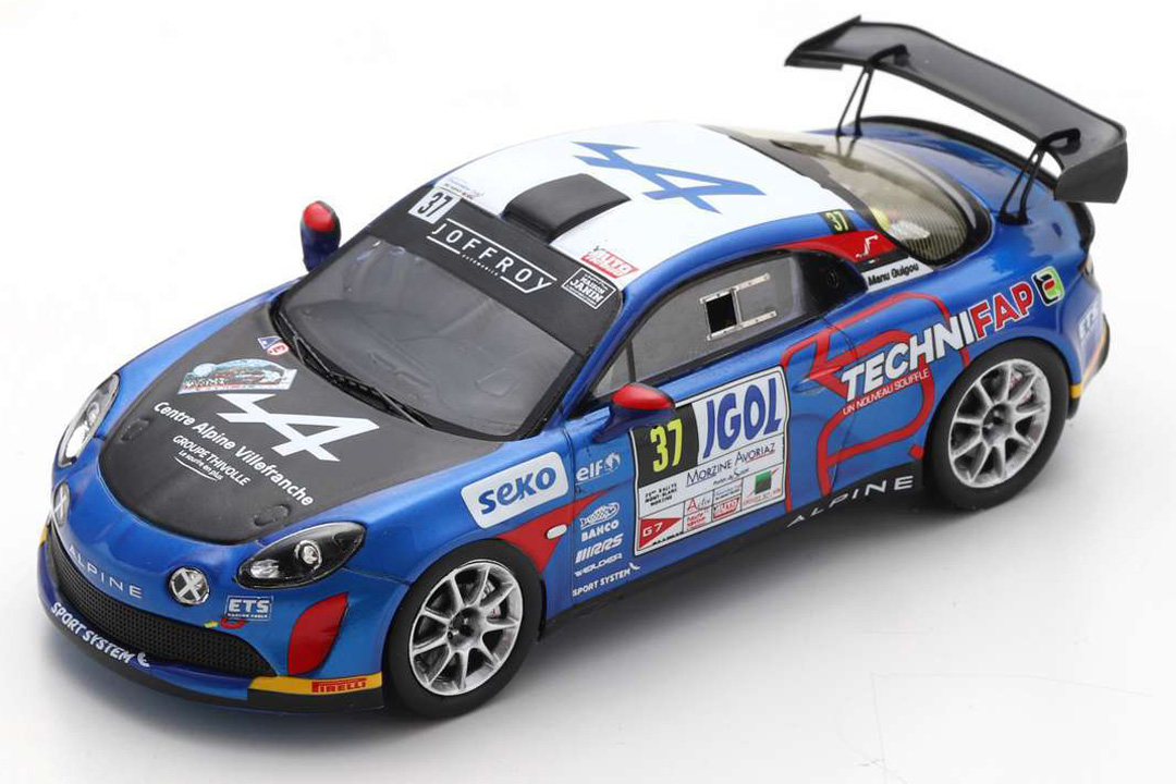 Alpine A110 RGT Rallye Mont-Blanc Morzine 2020 Guigou/Coria Spark 1:43 SF238