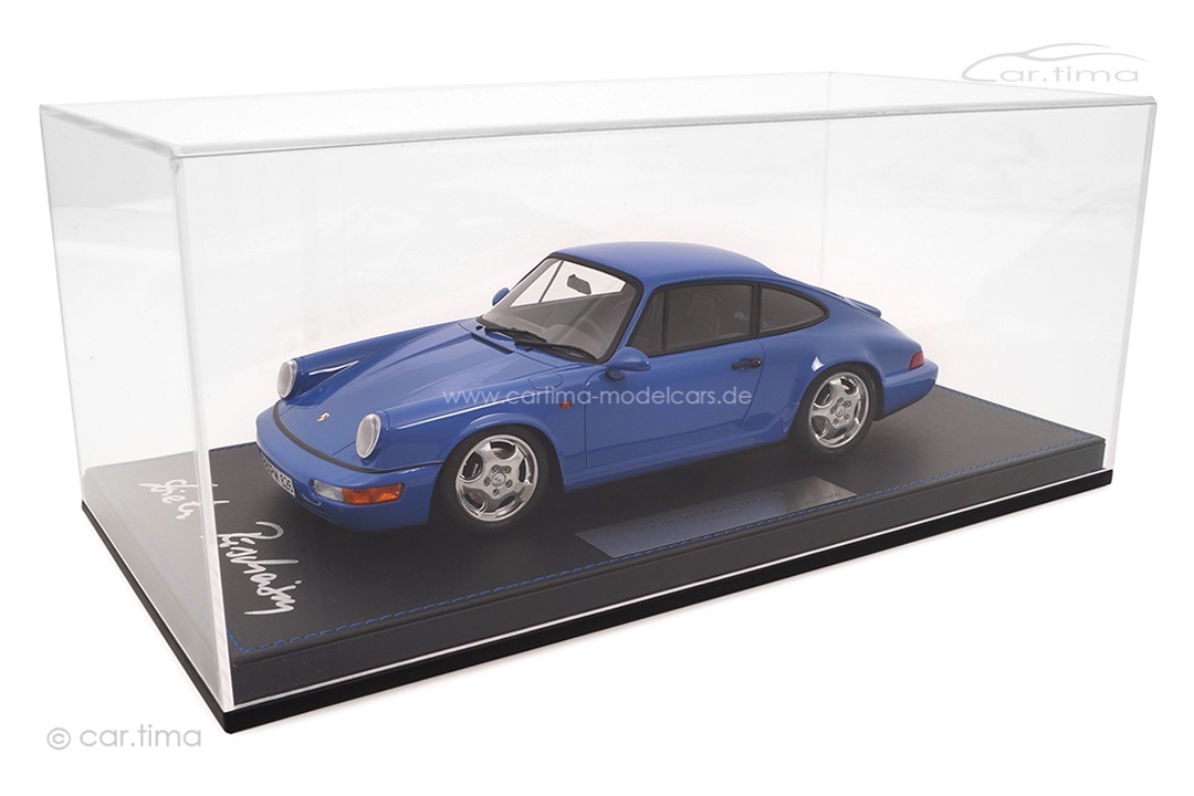 Porsche 911 (964) Carrera RS Maritimblau Originalsignatur Dieter Röscheisen car.tima 1:18 Porsche 911 (964) Carrera RS Maritimblau Originalsignatur Dieter Röscheisen car.tima 1:18