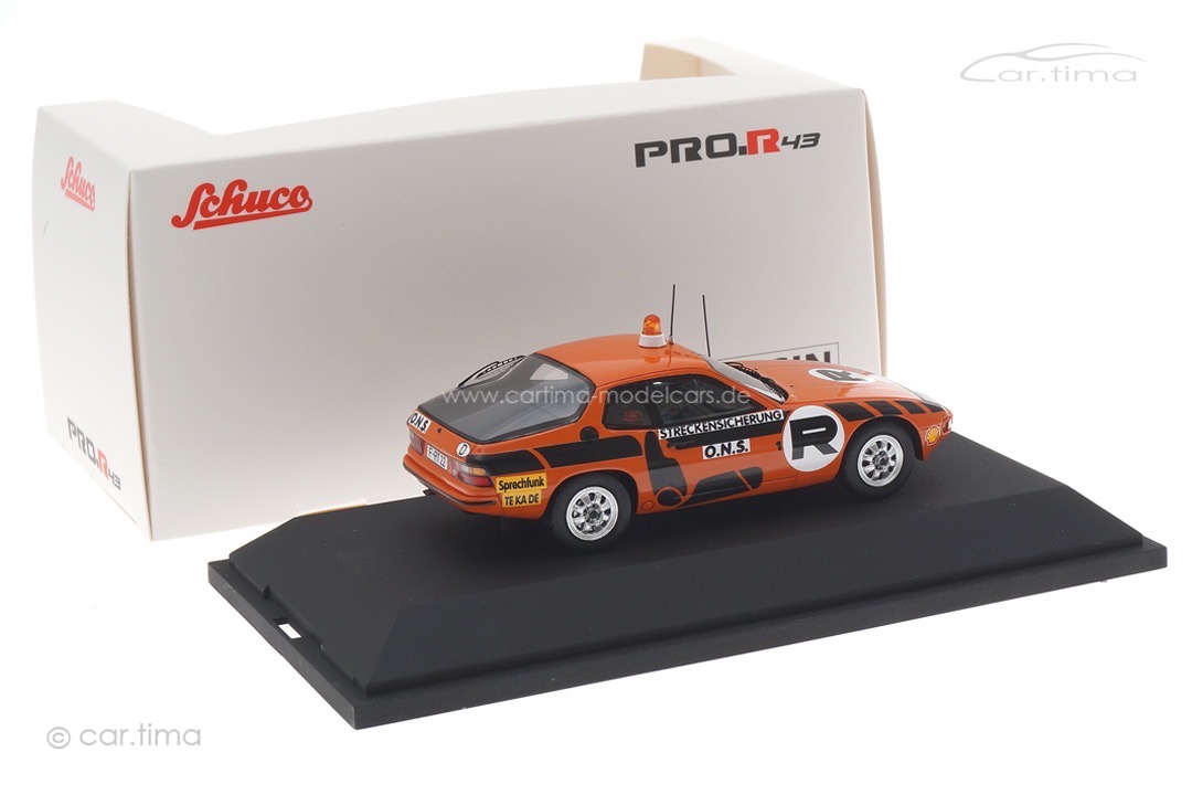 Porsche 924 S ONS-Streckensicherung rot/schwarz Schuco 1:43 450919500 Porsche 924 S ONS-Streckensicherung rot/schwarz Schuco 1:43 450919500