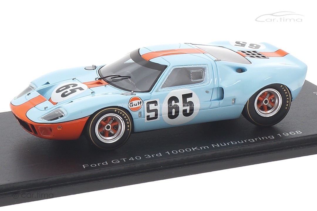 Ford GT40 1000km Nürburgring 1968 Ickx/Hawkins Spark 1:43 SG817 Ford GT40 1000km Nürburgring 1968 Ickx/Hawkins Spark 1:43 SG817