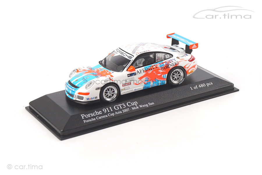 Porsche 911 (997) GT3 Cup Carrera Cup Asia 2007 Minichamps 1:43 400076433