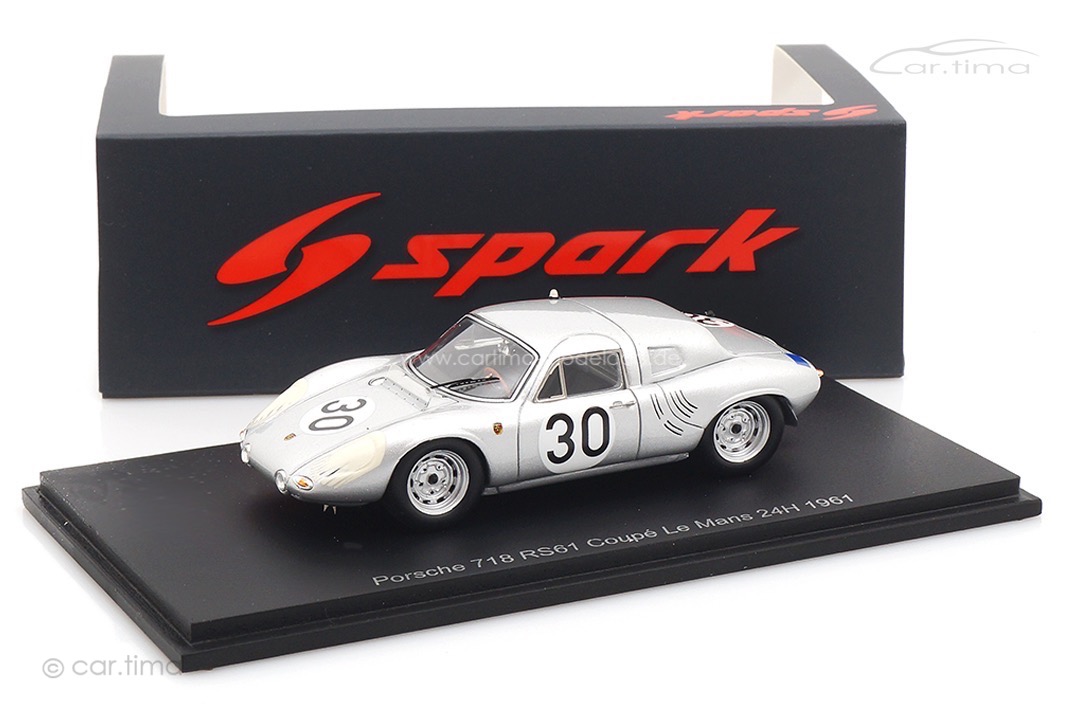 Porsche 718 RS61 Coupe 24h Le Mans 1961 Bonier/Gurney Spark 1:43 S9734
