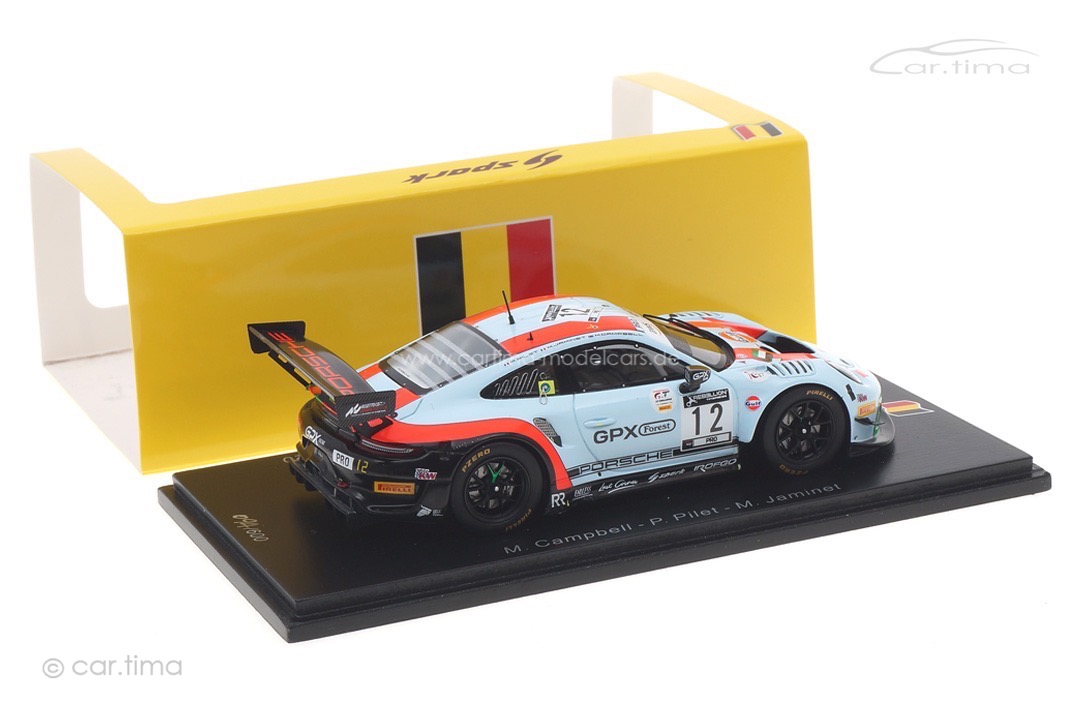 Porsche 911 GT3 R 24h Spa 2020 Campbell/Jaminet/Pilet Spark 1:43 SB373 Porsche 911 GT3 R 24h Spa 2020 Campbell/Jaminet/Pilet Spark 1:43 SB373
