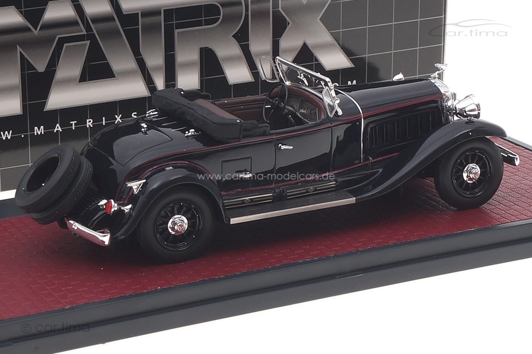Cadillac V-16 452 Roadster Fleetwood 1930 blau offen Matrix 1:43 MX20301-451 Cadillac V-16 452 Roadster Fleetwood 1930 blau offen Matrix 1:43 MX20301-451
