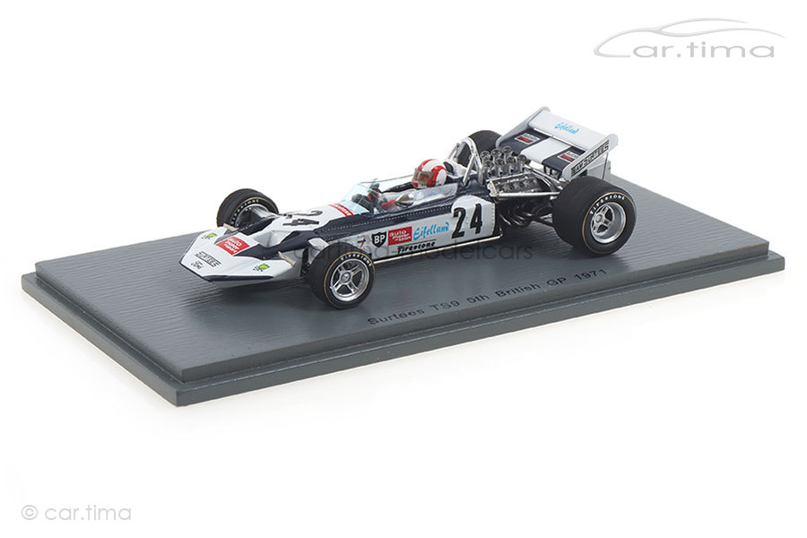 Surtees TS9 GP Großbritannien 1971 Rolf Stommelen Spark 1:43 S4015 Surtees TS9 GP Großbritannien 1971 Rolf Stommelen Spark 1:43 S4015