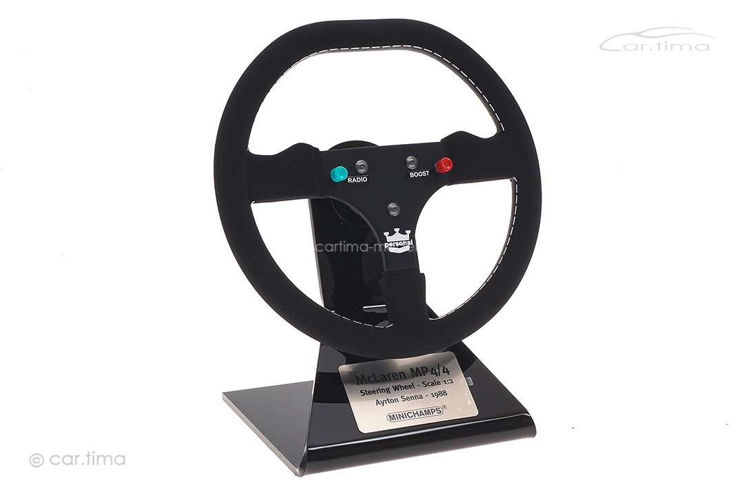 McLaren MP4/4 1995 Formel 1 Weltmeister Ayrton Senna Lenkrad/Steering Wheel Minichamps 1:2