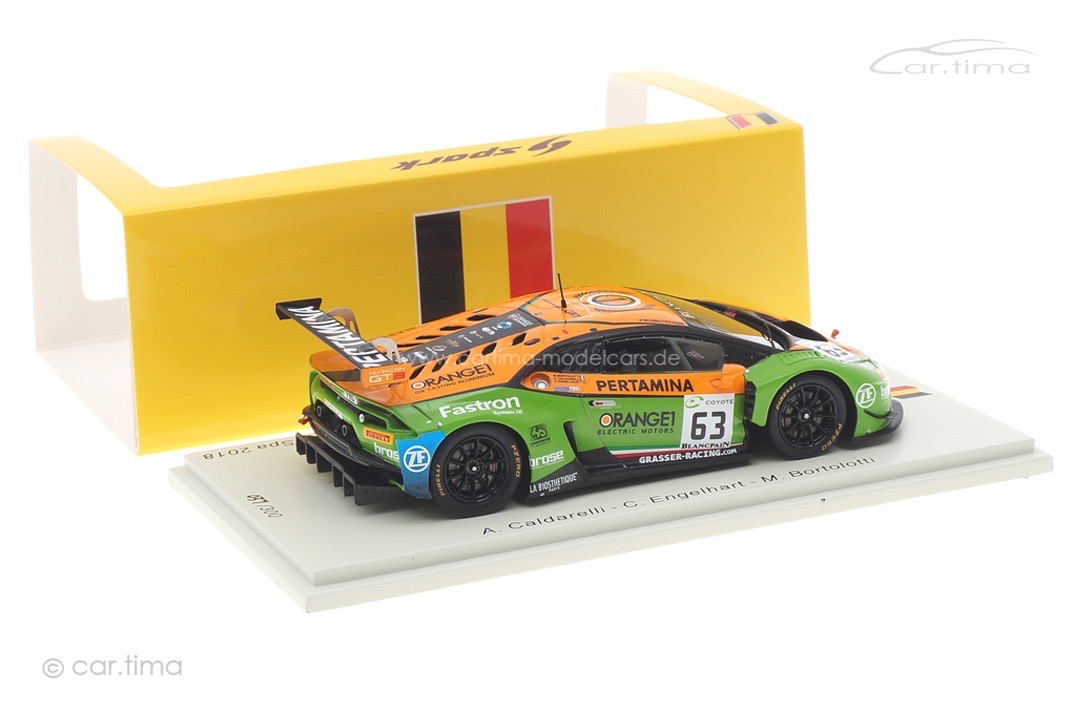 Lamborghini Huracán GT3 24h Spa 2018 Caldarelli/Engelhart/Bortolottii Spark 1:43 SB308 Lamborghini Huracán GT3 24h Spa 2018 Caldarelli/Engelhart/Bortolottii Spark 1:43 SB308