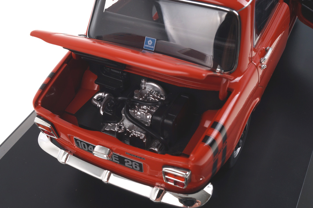 Simca 1000 Rallye 2 1971 Sarde Red Norev 1:18 185700 Simca 1000 Rallye 2 1971 Sarde Red Norev 1:18 185700