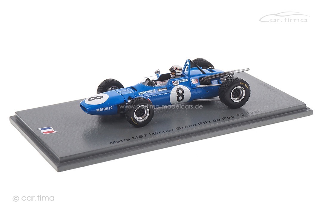 Matra MS7 Winner GP de Pau F2 1968 Jackie Stewart Spark 1:43 SF184 Matra MS7 Winner GP de Pau F2 1968 Jackie Stewart Spark 1:43 SF184