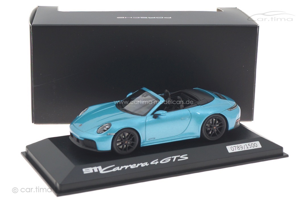Porsche 911 (992.2) Carrera 4 GTS Cabriolet Ipanemablau Minichamps 1:43 WAP0200310SCPE
