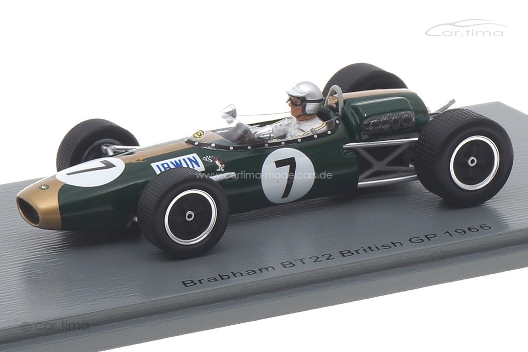 Brabham BT22 GP Großbritannien 1966 Chris Irwin Spark 1:43 S7093 Brabham BT22 GP Großbritannien 1966 Chris Irwin Spark 1:43 S7093