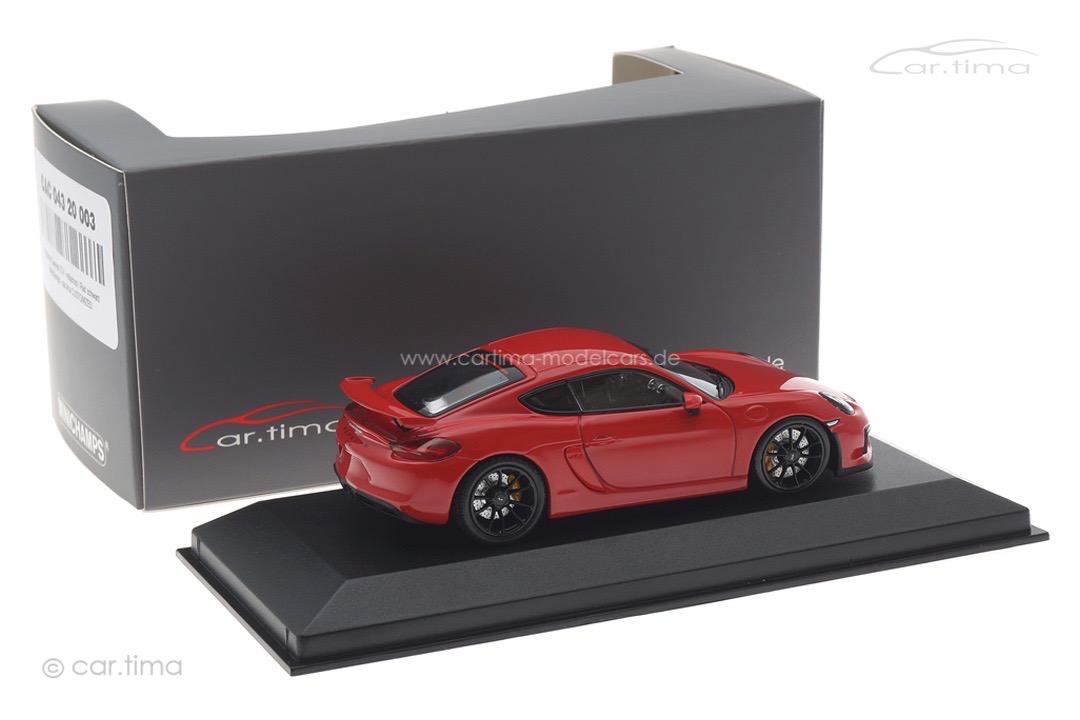 Porsche Cayman GT4 - indischrot / Rad schwarz - 1 of 11 - Minichamps - car.tima CUSTOMIZED Porsche Cayman GT4 - indischrot / Rad schwarz - 1 of 11 - Minichamps - car.tima CUSTOMIZED