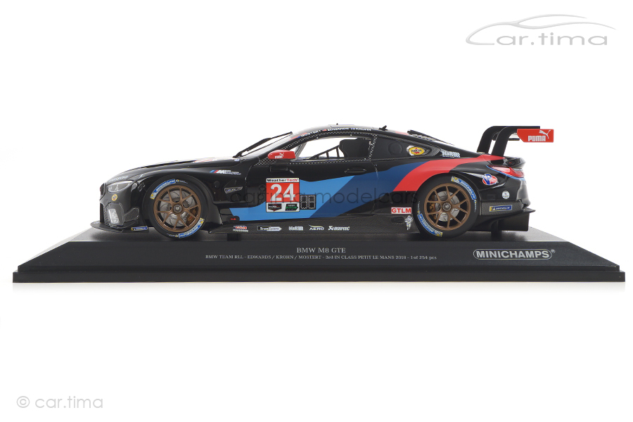 BMW M8 GTE Petit Le Mans 2018 Edwards/Krohn/Mostert Minichamps 1:18 155182924 BMW M8 GTE Petit Le Mans 2018 Edwards/Krohn/Mostert Minichamps 1:18 155182924