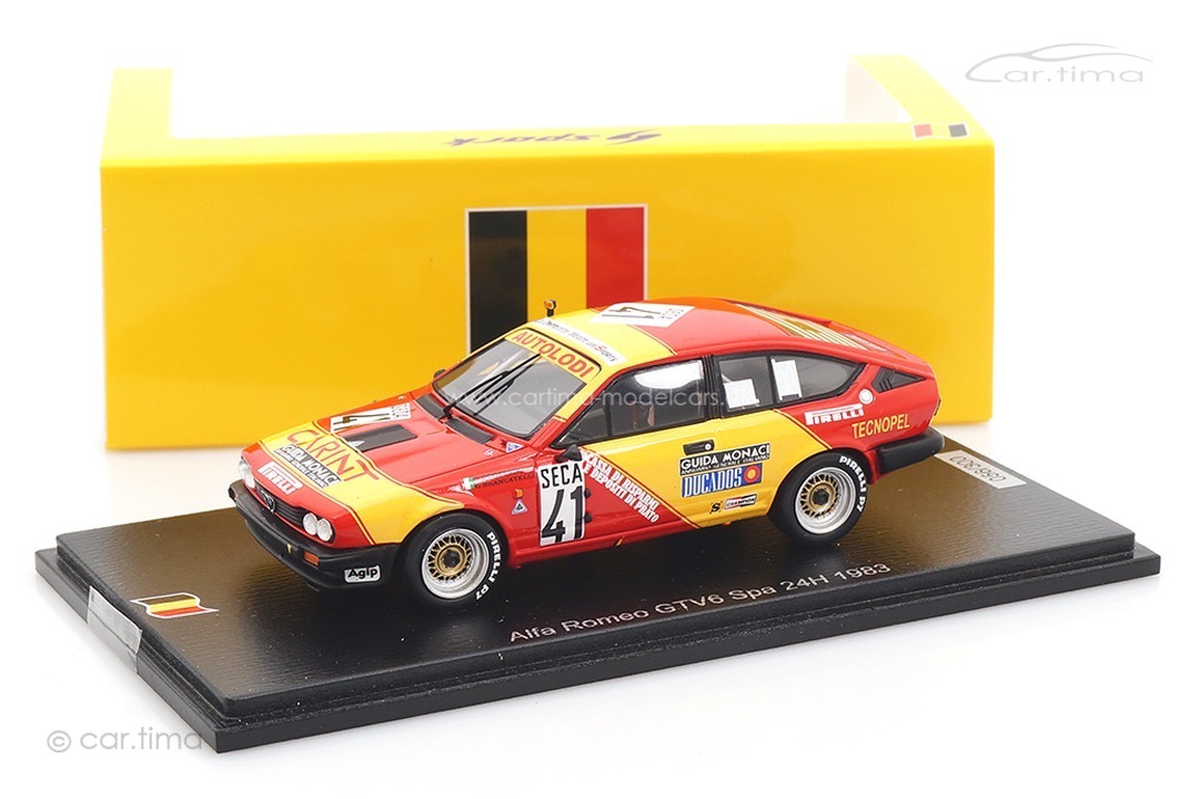 Alfa Romeo GTV6 24h Spa 1983 Brancatelli/Drovandi/Zapico Spark 1:43 SB545
