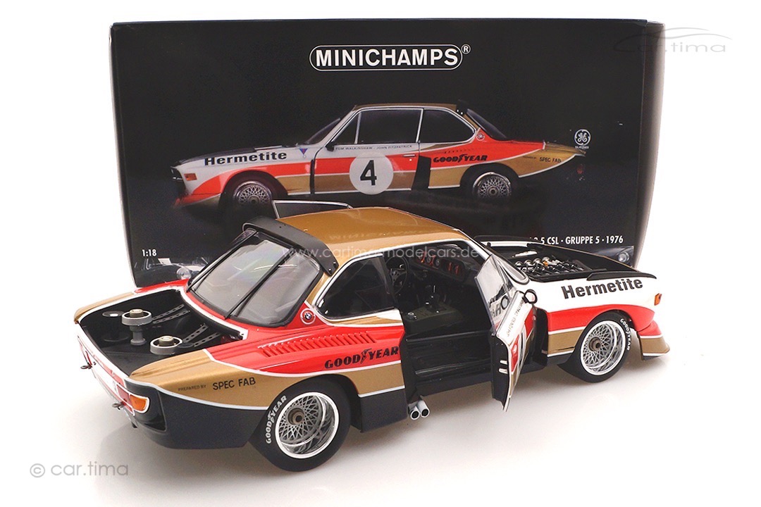 BMW 3.5 CSL Gr. 5 Winner 6h Silverstone 1976 Fitzpatrick/Walkinshaw Minichamps 1:18 180762004
