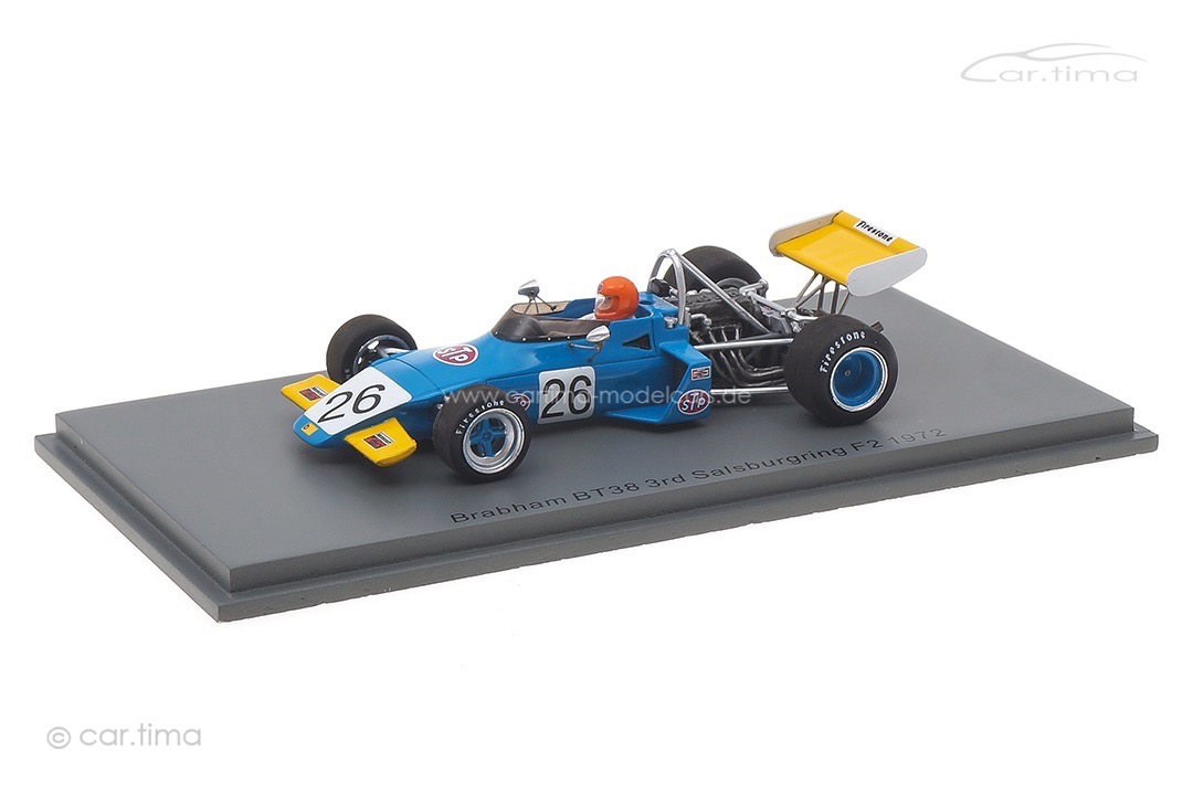 Brabham BT38 F2 Salzburgring 1972 Dave Morgan Spark 1:43 S7439 Brabham BT38 F2 Salzburgring 1972 Dave Morgan Spark 1:43 S7439