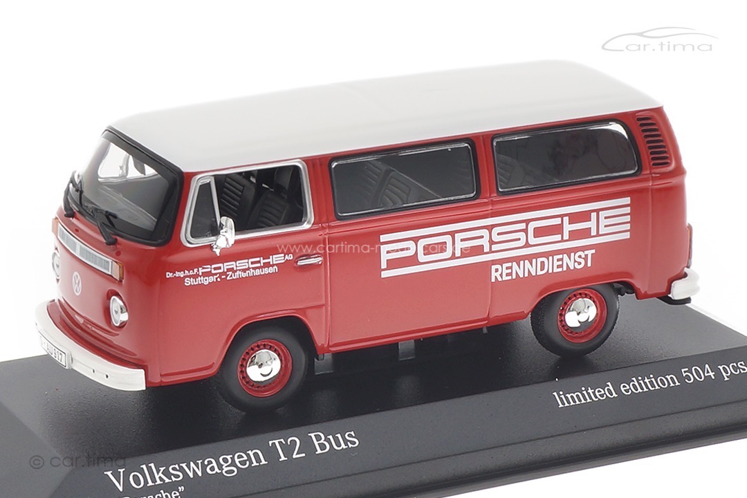 Volkswagen T2 Transporter Porsche Renndienst Minichamps 1:43 943053004 Volkswagen T2 Transporter Porsche Renndienst Minichamps 1:43 943053004