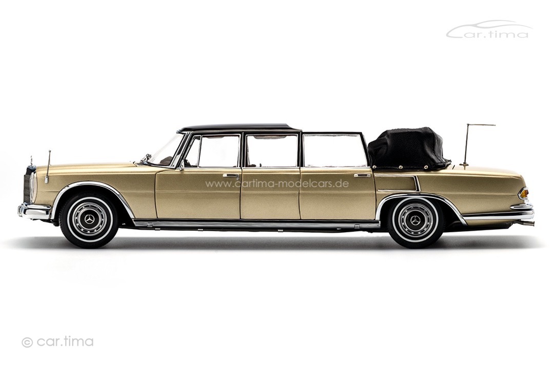 Mercedes-Benz 600 Pullman W100 Landaulet mit funktionsfähigem Verdeck beige/braun CMC 1:18 M-217 Mercedes-Benz 600 Pullman W100 Landaulet mit funktionsfähigem Verdeck beige/braun CMC 1:18 M-217