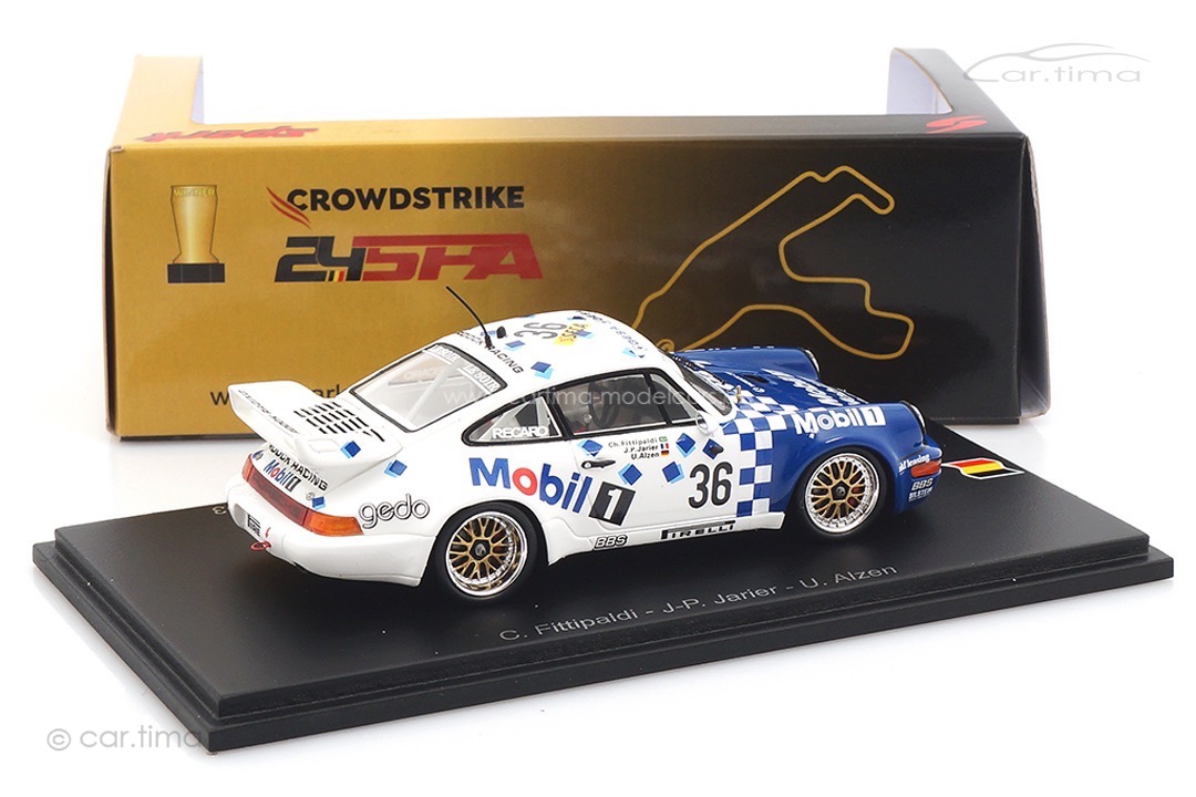 Porsche 911 (964) Carrera RSR 3.8 Winner 24h Spa 1993 Alzen/Fittipaldi/Jarier Spark 1:43 43SPA1993