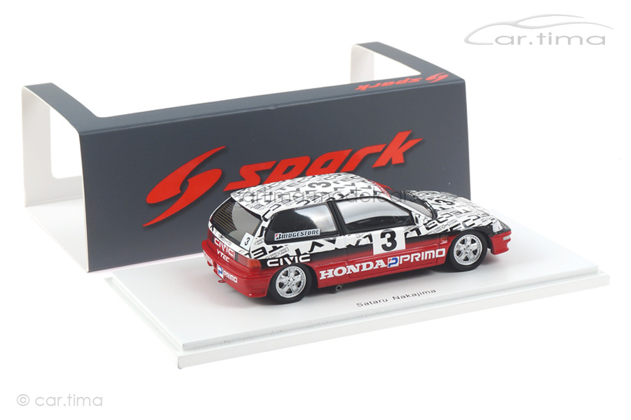 Honda Civic EF9 Test Suzuka 1990 Satoru Nakajima Spark 1:43 S5459 Honda Civic EF9 Test Suzuka 1990 Satoru Nakajima Spark 1:43 S5459