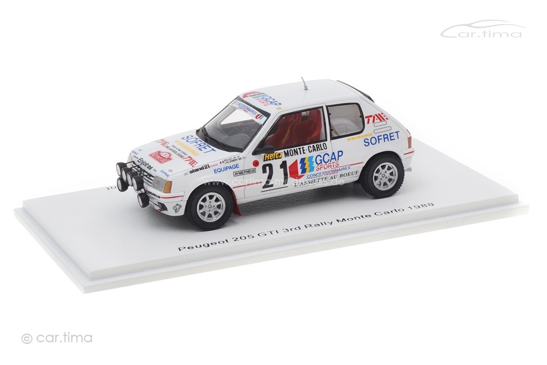 Peugeot 205 GTI Rally Monte Carlo 1988 Ballet/Lallement Spark 1:43 S9453 Peugeot 205 GTI Rally Monte Carlo 1988 Ballet/Lallement Spark 1:43 S9453